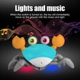 thumbnail image 3 of Cangrejo de detección de infrarrojos Juguetes de exploración con efectos de iluminación de música Cangrejo de exploración recargable por USB Juguetes para bebés con sensor Evitación de obstáculos Can JAMW Sencillez, 3 of 5