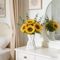 thumbnail image 6 of Cheapark 5.91x3.39x2.56in Faux Ceramic Irregular Vase Modern Art Decorative Container For Home Room Table Interior Decoration, 6 of 6
