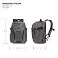 thumbnail image 6 of SWISSGEAR Travel Tech Elite 16” Laptop Backpack, ScanSmart, TSA-Friendly, USB Port, Grey Ballistic, 6 of 6