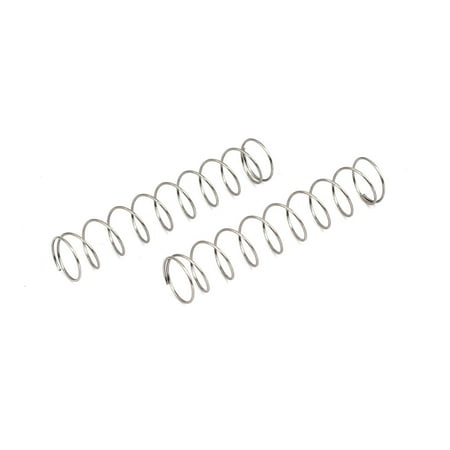 

0.4mmx7mmx35mm 304 Stainless Steel Compression Springs Silver Tone 10pcs