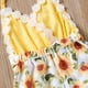 thumbnail image 2 of Pelele de girasol para bebés recién nacidos, mono sin espalda con tirantes, trajes, ropa de verano brillar Electrónica, 2 of 4