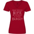 thumbnail image 3 of Inktastic Ballroom Dancing Tango Dancer Women's V-Neck T-Shirt, 3 of 5