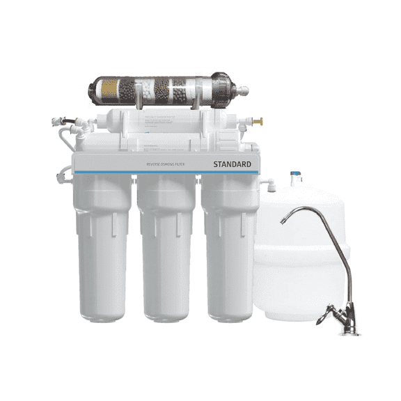 6 Stage ALKALINE pH Plus & ORP Negative Reverse Osmosis Drinking Water Filtration System | 50 GPD, Tank