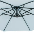 thumbnail image 2 of CorLiving Endure 9.5ft Cantilever Outdoor Patio Umbrella with Fillable Wheeled Base and Aluminum and Steel Frame, 2 of 8