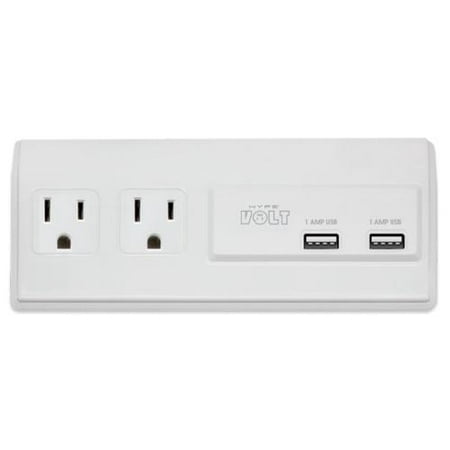 Hype Volt 4 in 1 Ultra Slim Travel 120V Wall Adapter w/ Dual USB Charging Ports