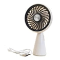thumbnail image 4 of Ventilador de mano USB recargable ligero silencioso ajustable ventilador de escritorio personal para blanco, 4 of 8