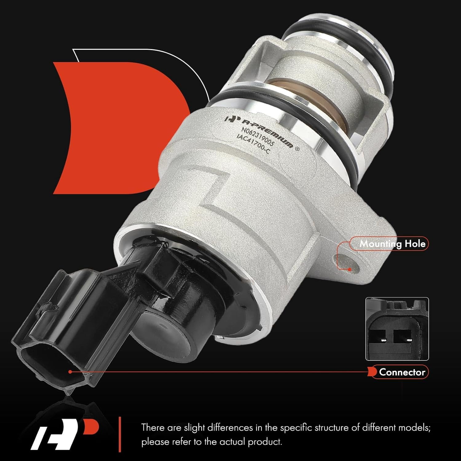 A-Premium Fuel Injection Idle Air Control Valve Compatible with Jeep Liberty, TJ, Wrangler & Dodge Caravan, Grand Caravan, Intrepid, Stratus & Chrysler 300M, Cirrus, Concorde, Intrepid, Pacifica