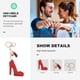 thumbnail image 2 of Tacones altos creativos llavero llavero lindo zapato llaveros llaveros de coche llavero de moda anillo, 2 of 4