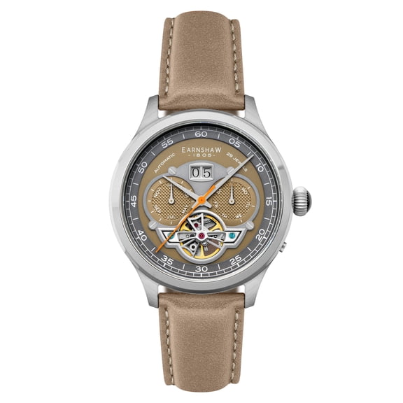 Thomas Earnshaw Baron Stainless Steel 43mm Automatic Wristwatch ES-8187-06