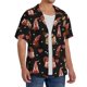 thumbnail image 2 of Balery Valentine Gnome Camisa Casual de Manga Corta con Botones para Hombre, Texturizada, Estilo Cubano, para Playa, Verano-XX-Large, 2 of 5