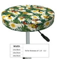 thumbnail image 2 of Uemuo Sunflowers And Butterflies Pattern Round Bar Stool Seat Covers Washable Stool Cushion Slipcover Elastic Bar Chair Covers-12 inch, 2 of 7