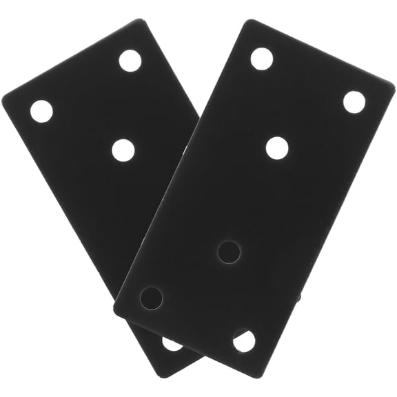 OUNONA 2pcs Furniture Braces  Stainless Steel Straight Brackets Mending Plate Flat Braces for Cupboard