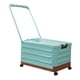 thumbnail image 3 of Contenedor de almacenamiento con ruedas y asa, carrito utilitario plegable, multiusos, caja de almacenamiento portátil de gran capacidad para Azul, 3 of 9