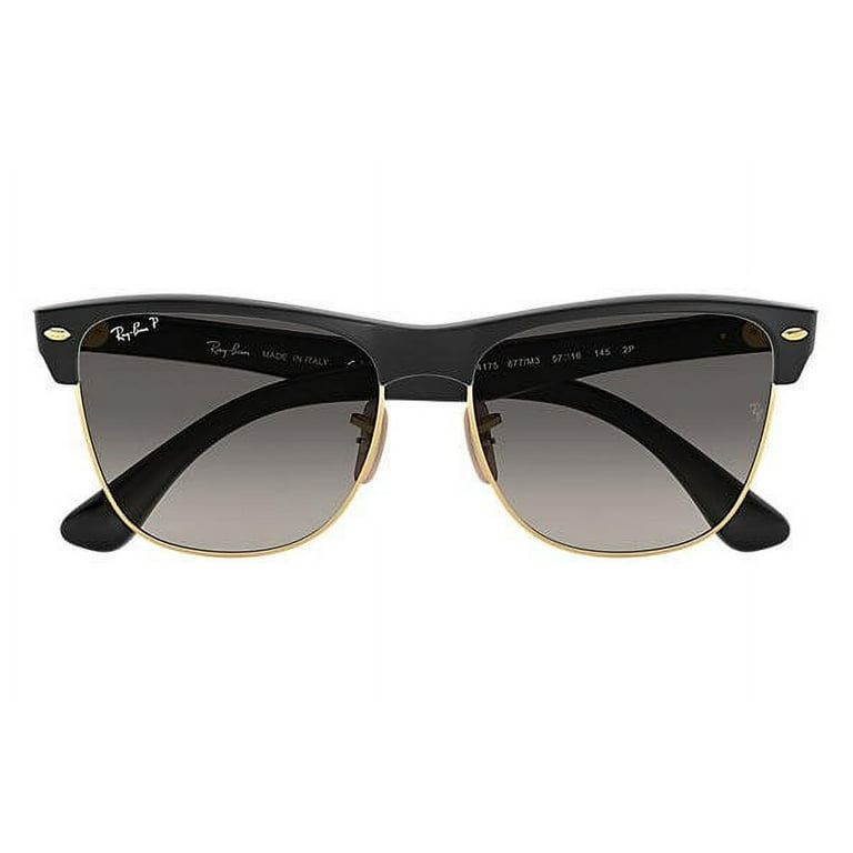 Ray Ban Clubmaster Grey Gradient Square Polarized Men's Sunglasses
