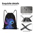 thumbnail image 4 of Pofeuu Stitch for Water-Resistant 210D Drawstring Bag Compact Foldable Design Gym Yoga Travel Essentials Lightweight Carryall-Small, 4 of 6