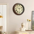 thumbnail image 2 of Ttybhh Wall Clock Clearance! Clock Promotion Sale, Retro Silent Non Ticking Round Classic Clock Quartz Decorative Battery Operated Wall Clock, Nordic Retro Wall Clock, include Clock*1, 2 of 2
