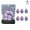 Purple, variant on 6PCS Mini Makeup Sponge Small Beauty Sponge Blender Set for Foundation, Powder, Concealer Highlight,and Eye Shadow C2F5