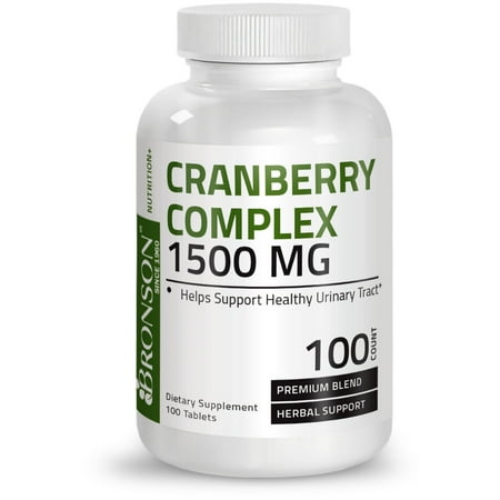 Bronson Cranberry Complex 1500 mg, 100 Tablets (Best Cranberry Tablets For Uti)
