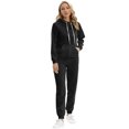 thumbnail image 4 of Monfince Casual Two Piece Sweatsuit For Women Long Sleeve Jogging Tracksuits Sexy Long Sweatpants Set Stretchy US 6-14, 4 of 6
