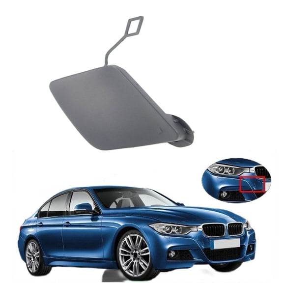 FYUU Car Front Bumper Tow Hook Cover Primer For BMW F30 M-SPORT