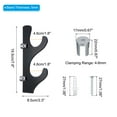 thumbnail image 2 of Uxcell Light Saber Stand Wall Display Acrylic Light Sword Holder Baseball Bat Rack Black 1 Pair, 2 of 6