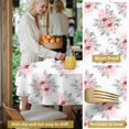thumbnail image 5 of Pioneer Flower Floral Print Pattern Round Tablecloth 60 X 60 Inch, Wrinkle Resistant Wipeable Table Cloth for Kitchen Dining Picnic Patio Party, 5 of 6