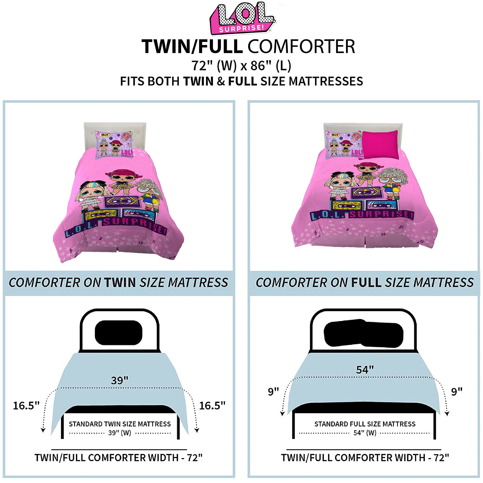 Lol dolls comforter hot sale