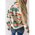 thumbnail image 2 of WQD Womens Fleece Shacket Jacket Winter Sherpa Coat Long Sleeve Warm Fuzzy Casual Western Aztec Print Outerwear Soft Cozy Snap Button Down Fashion Top with Pockets, 2 of 6