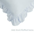 thumbnail image 5 of Set of 4 Satin Pillowcase Pillow Shams Oxford Pillowcase With Ruffled Decor For Skin And Hair Jumbo Silver, 5 of 8