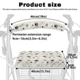 thumbnail image 6 of HELLHERO Dog Paw Prints Rollator Walker Seat and Backrest Rollbar Covers Set Seat & Backrest Covers Waterproof Reusable Cover Only for Elderly, 6 of 7
