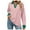 Pink, variant on kamemir Women's Sweatshirts Womens Oversized Sweatshirt 2024 Casual Crewneck Long Sleeve Colorblock Striped Pullover Tunic Tops Outfits(Purple,M)