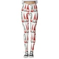 thumbnail image 1 of Gibobby Pantalones de yoga Pantalones de Navidad Leggings ajustados personalizados para Yoga Correr Navidad Santa Pilates Fiesta de mujeres Muñeco de nieve Yoga(Blanco,M), 1 of 5