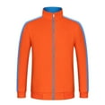 thumbnail image 3 of Chaqueta Corta de Invierno Forrado Cálido de Mangas Largas Casual Cuello Alto con Cremallera para Ciclismo Deporte Naranja Azul XL Baoblaze Chaquetas de bombardero con cremallera corta, 3 of 8