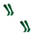 thumbnail image 1 of kurtrusly Football Socks With Style - Comfortable And Breathable For Field And Exercise Does Not Stuffy The Feet Solid Color Socks green Children's code 2Set, 1 of 6