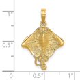 thumbnail image 3 of FB Jewels 14K Yellow Gold Stingray 2D Pendant, 3 of 4