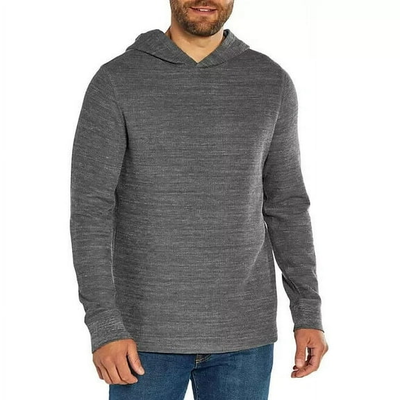 Gap Men's Textured Pullover Hoodie (Castle Rock, Small)