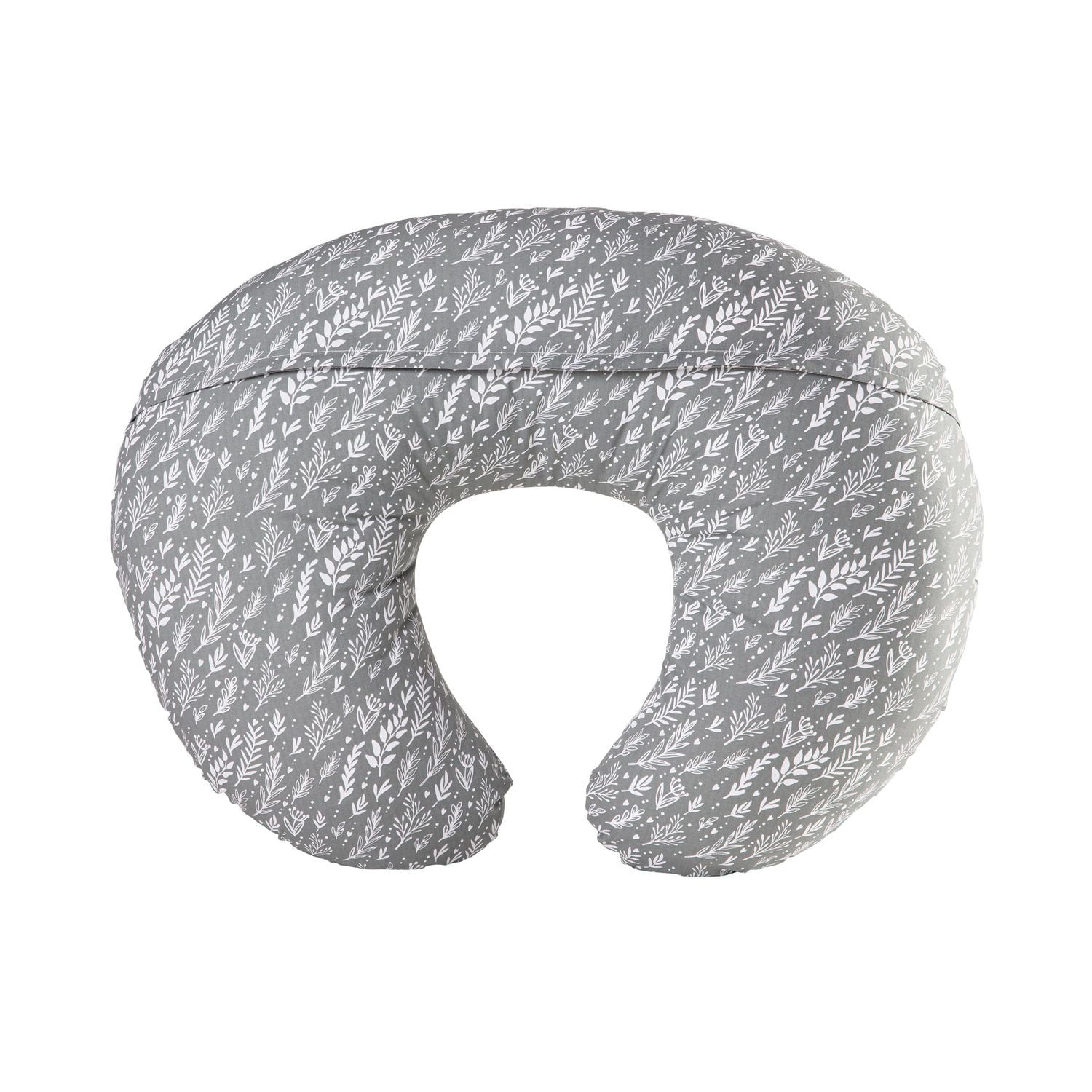 Dr. Brown's Breastfeeding Pillow with Removable Cover for Nursing Mothers, Machine Washable, Cotton Blend, Grey