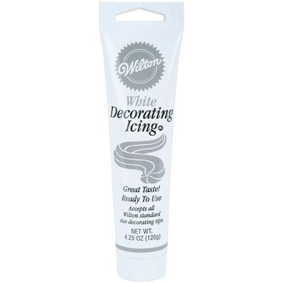 Wilton Ready-To-Use Unflavored Premium Cake Icing, 4.25 oz Tube