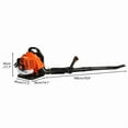 thumbnail image 3 of Seipouy 52CC Gas Leaf Blower, 1.7HP Backpack Blower with 550CFM Air Volume and 200MPH Wind Speed, Powerful 2 Cycle Engine for Heavy-Duty Lawn, Yard, and Parking Lot Cleanup, 3 of 7