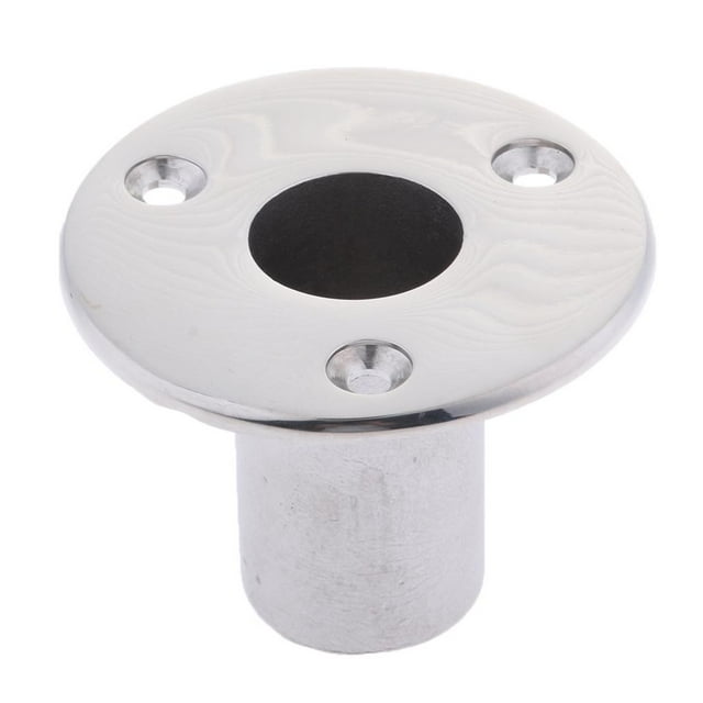 Soporte de caña de de material acero inoxidable para barco Cubierta de fundición de montaje empotrado 90 degree 25 mm Plata8 Yotijar Firla de mano de barco