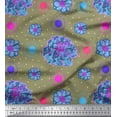 thumbnail image 1 of Soimoi Poly Georgette Fabric Artistic Floral Print Fabric by the Yard 42 Inch Wide, 1 of 3