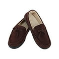 thumbnail image 2 of Isotoner Men's Whipstitch Gel Infused Moccasins Dark Chocolate Ankle-High Slipper - 10.5M, 2 of 6