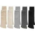 thumbnail image 2 of Dalrosia 5Pairs Women's Toe socks Cotton Five Finger Socks For Running Athletic, 2 of 6