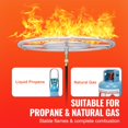 thumbnail image 6 of Dranite 92K BTU Fire Pit Pan - 24 Inch Round Stainless Steel Gas Burner, 6 of 6