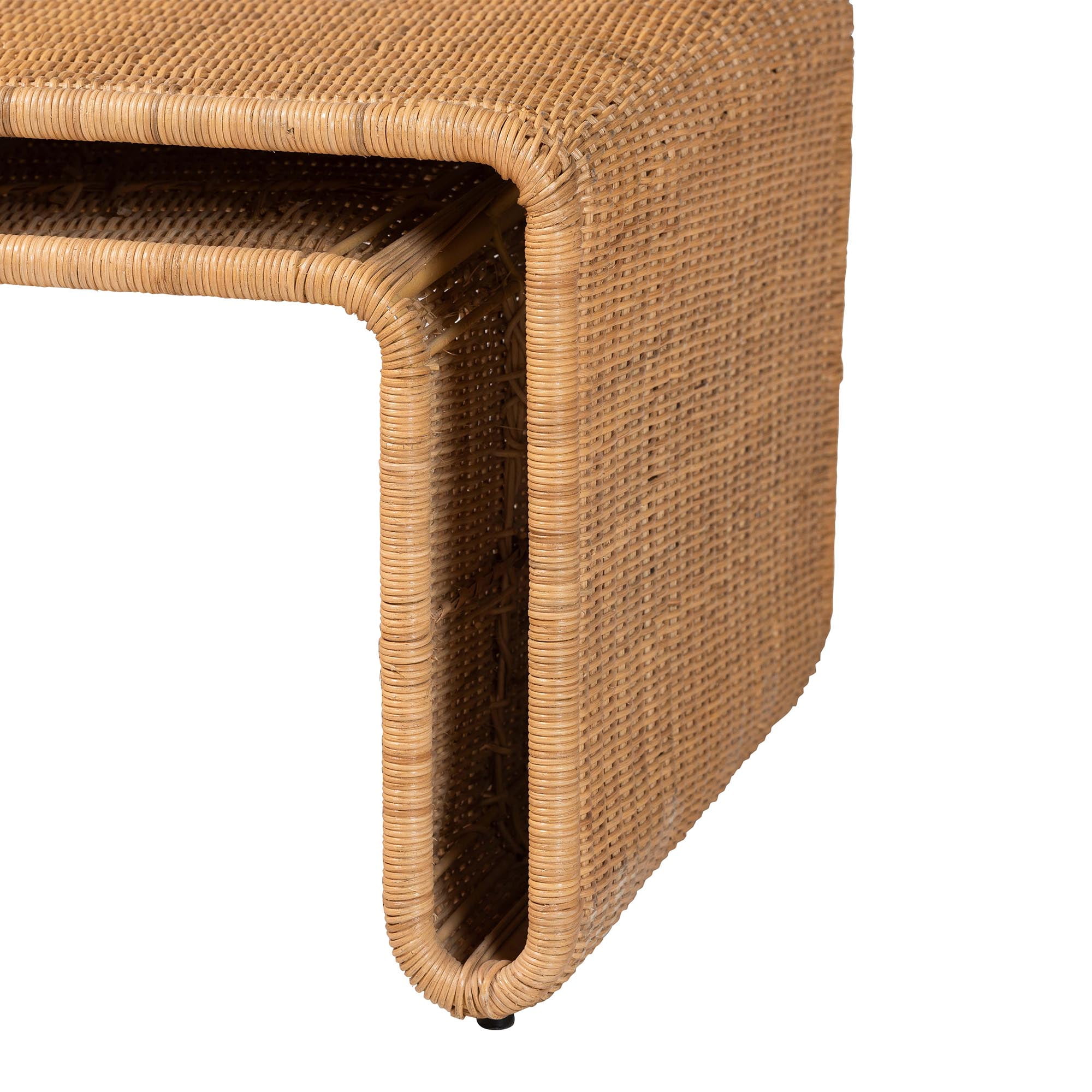 bali & pari Nevada Boho Coffee Table, Light Honey