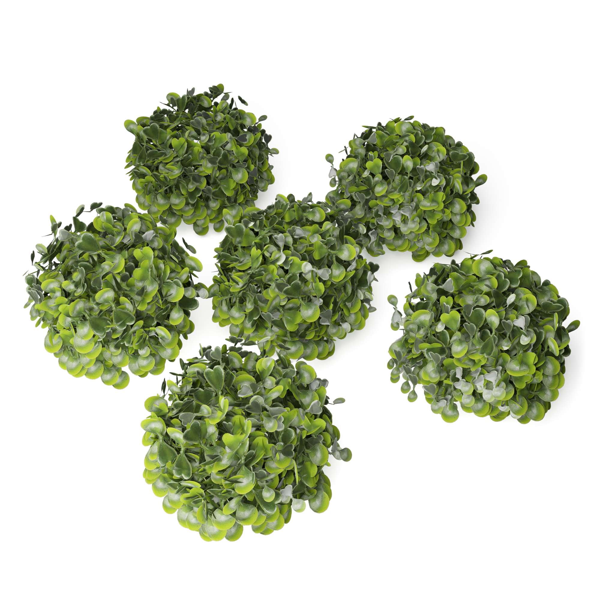 Barnyard Designs Set of 6 (5") Artificial Boxwood Topiary Balls, Faux ...
