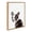Natural, variant on Kate and Laurel Sylvie Animal Studio French Bulldog Framed Canvas Wall Art by Amy Peterson Art Studio, 18x24 Gray, Modern Dog Portrait Art for Wall