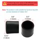 thumbnail image 2 of Uxcell 12mm Diámetro interior Cubierta de goma redonda para patas de mesa Protector 24 Pcs, 2 of 5