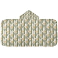 thumbnail image 5 of Yayeee Kids Hooded Towel with Hand Pockets Beach Soft Absorbent Bath Wrap 50 x 23.5 inch, Olive Green Flowers, 5 of 5