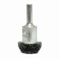 Weiler 10033 1" Circular Flared Crimped Wire End Brush, 006" Steel Fill, Made in The USA
